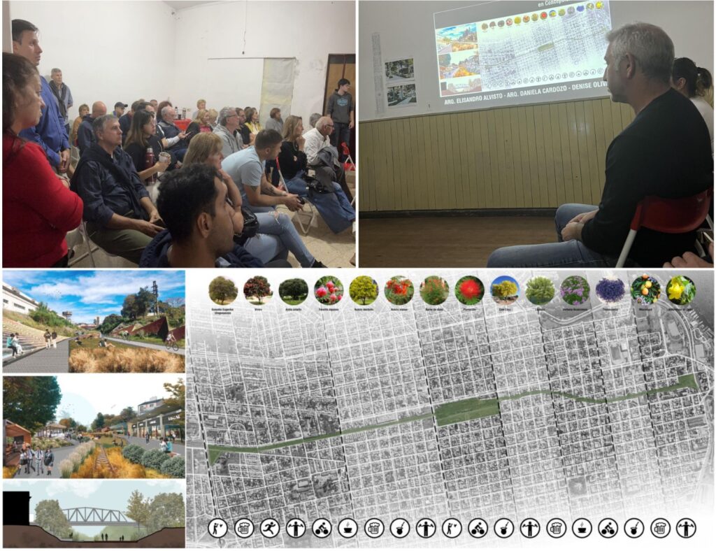 Juan Orrico presentó el proyecto de “Parque Lineal”