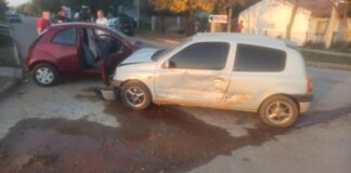 Choque, con una persona hospitalizada