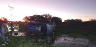 Se durmió conduciendo en la Autovía, despistó y volcó