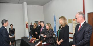 El Superior Tribunal de Justicia se reunió en Concordia. Jura de magistrado