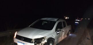 Autovía: Conductor mordió la banquina y chocó contra el guardarraíl