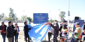 Ante la presencia de ciclistas, pusieron en valor el Velódromo Municipal