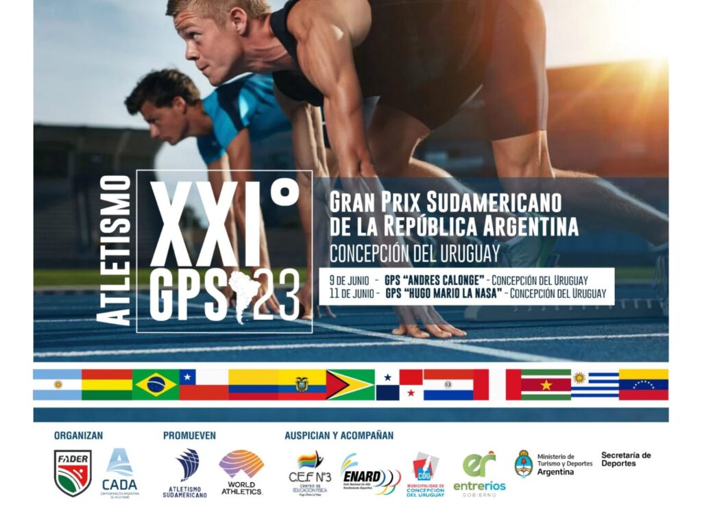Concepción del Uruguay será sede del Grand Prix Sudamericano de Atletismo
