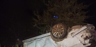 Autovía: Un conductor oriundo de Brasil, volcó su auto, salió caminando y pidió ayuda