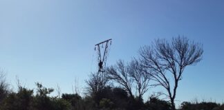 Ruta 39: Detenidos intentando sustraer cableado de alta tensión