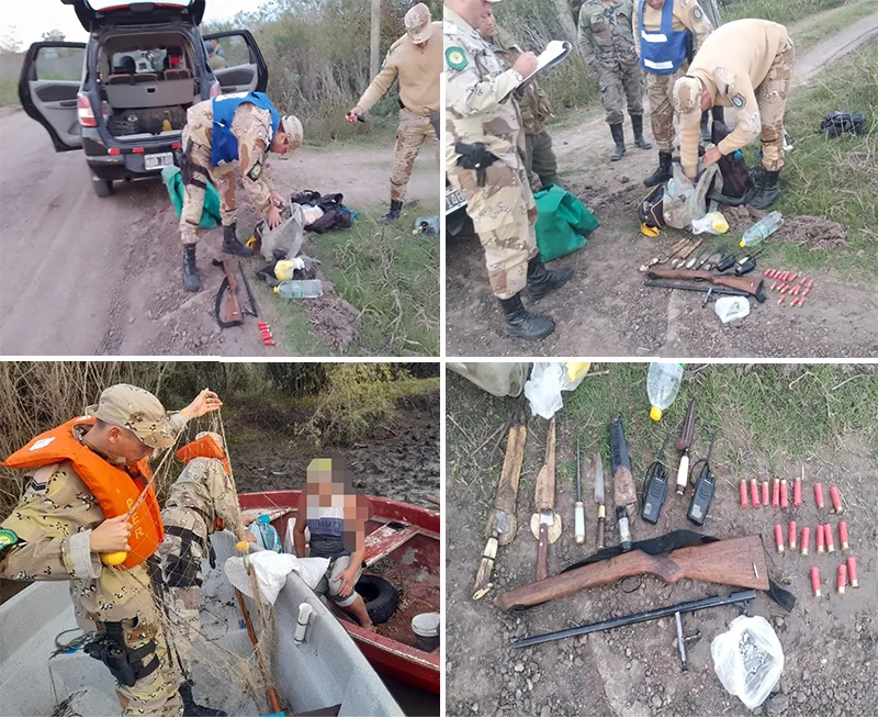 Personal de la brigada de abigeato Gualeguaychú intercepto cazadores furtivos