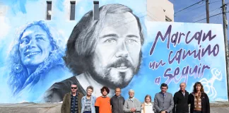 Inauguraron un mural con los rostros de “Pocho” y Celeste Lepratti