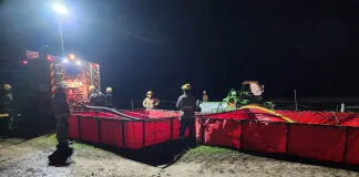 Bomberos Villa Elisa: Se incendio una secadora en los silos de FADEL S.A