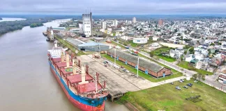 Comenzó otra exportación desde el puerto de Concepción del Uruguay
