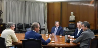 Bordet y Bahl acordaron con Massa la continuidad de obras viales financiadas por Nación