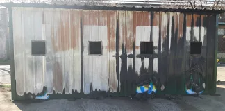 Incendiaron el contenedor “Punto Limpio” de la placita de Skate