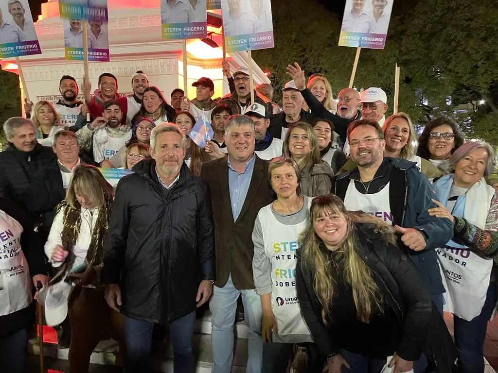 Con el apoyo de Frigerio, Aníbal Steren finalizó su campaña electoral