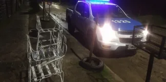 Se robaron un juego de jardín y fueron hallados en una vivienda
