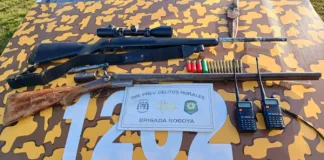 En operativo rural secuestraron armas y equipos de comunicación