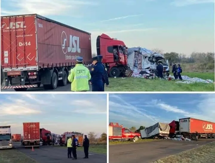 Macia: Choque fatal entre dos camiones en Ruta Provincial 6
