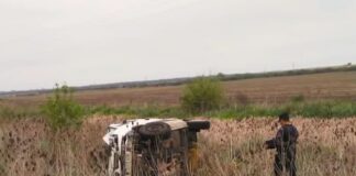 Herrera: Un utilitario volcó en Ruta 39