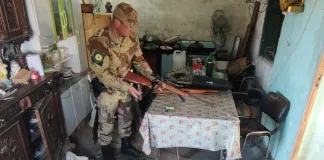 Gualeguaychú Zona Rural el Sauce – Allanamiento con secuestro un arma de fuego y herramientas