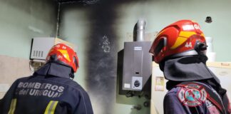 Principio de incendio en una vivienda