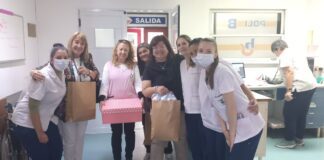 En el Día de la Madre, la Escuela Tadea Jordán entregó ajuares a bebés nacidos en esa jornada