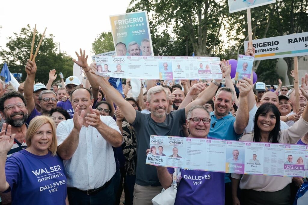 Frigerio cerró junto a Walser la campaña de Colón