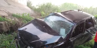 Un auto despistó en la Autovía Artigas, zona Arroyo Urquiza