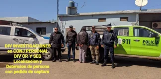 División Investigaciones detuvo una persona con pedido de captura en corrientes