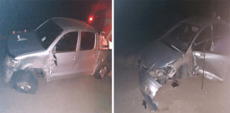 Ruta 39: Choque entre dos vehículos