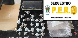 Por el robo de una moto la policía realizó un allanamiento y secuestra Marihuana y cocaína