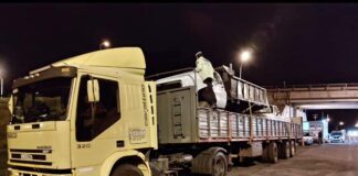 Llevaban un camión robado