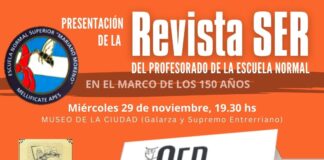 Se presenta este miércoles la revista SER del Profesorado de la Escuela Normal