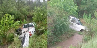 Una camioneta despistó en Ruta 12