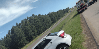 Siniestro vial en la Autovía Artigas