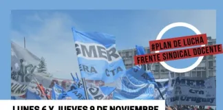 Paro docente ante la falta de respuesta del Gobierno en la paritaria