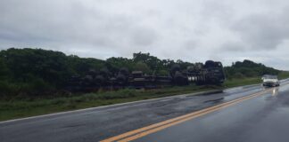 RN12: Despistó un camión, junto al chófer iba un bombero Zapadores que viajaba a dedo