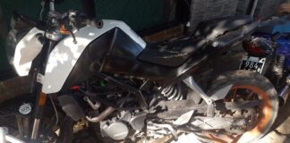 Secuestran una moto en un control policial