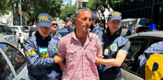 Prisión preventiva para Gastón Mercanzini por arrojarle una botella al presidente Milei