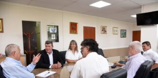 El intendente recibió al presidente del IAPV