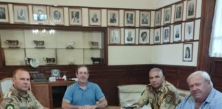 El nuevo director de Prevención Delitos Rurales, Comisario General Cesar Primo visitó La Sociedad Rural de Gualeguaychú