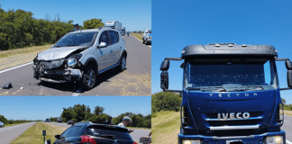 Ruta Nacional 12: Siniestro vial, hay tres vehículos involucrados