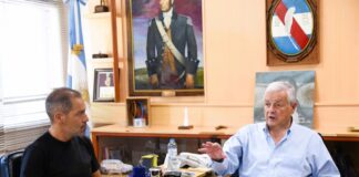 Lauritto recibió a Ligato para dialogar sobre la industria avícola y el mejoramiento del aeródromo local