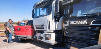 Choque múltiple en el Puente Zárate-Brazo Largo