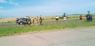 Siniestro vial sobre la Autovía Artigas