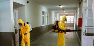 Se realiza la fumigación de los comedores de escuelas de Colón