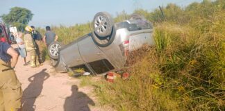 San José: Siniestro vial en un camino vecinal el conductor sufrió lesiones