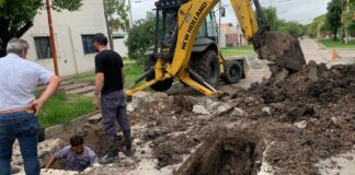 La Municipalidad trabaja en el arreglo de pérdidas de agua