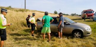 Un auto despistó en la Autovía 14 por un desperfecto mecánico