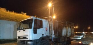 RN12: Un camión se incendió, provocó el incendio de la banquina y la ruta estuvo cortada por más de tres horas