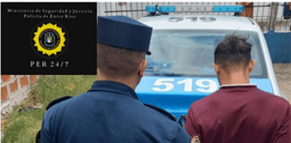 Detuvieron a un hombre que asalto y amenazó a una persona en bvard Yrigoyen y S. Entrerriano