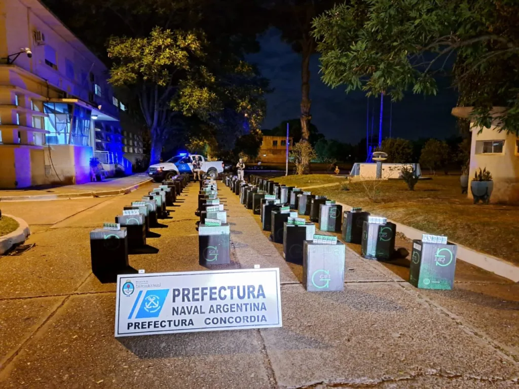 Concordia: Prefectura secuestró 35.000 atados de cigarrillos de contrabando