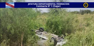 Vuelco en ruta provincial 2